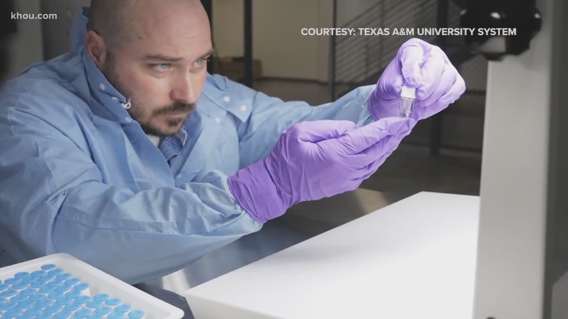 A bio-manufacturing center at Texas A&M University in College Station has been tapped to mass produce a COVID-19 vaccine, as soon as one is approved.