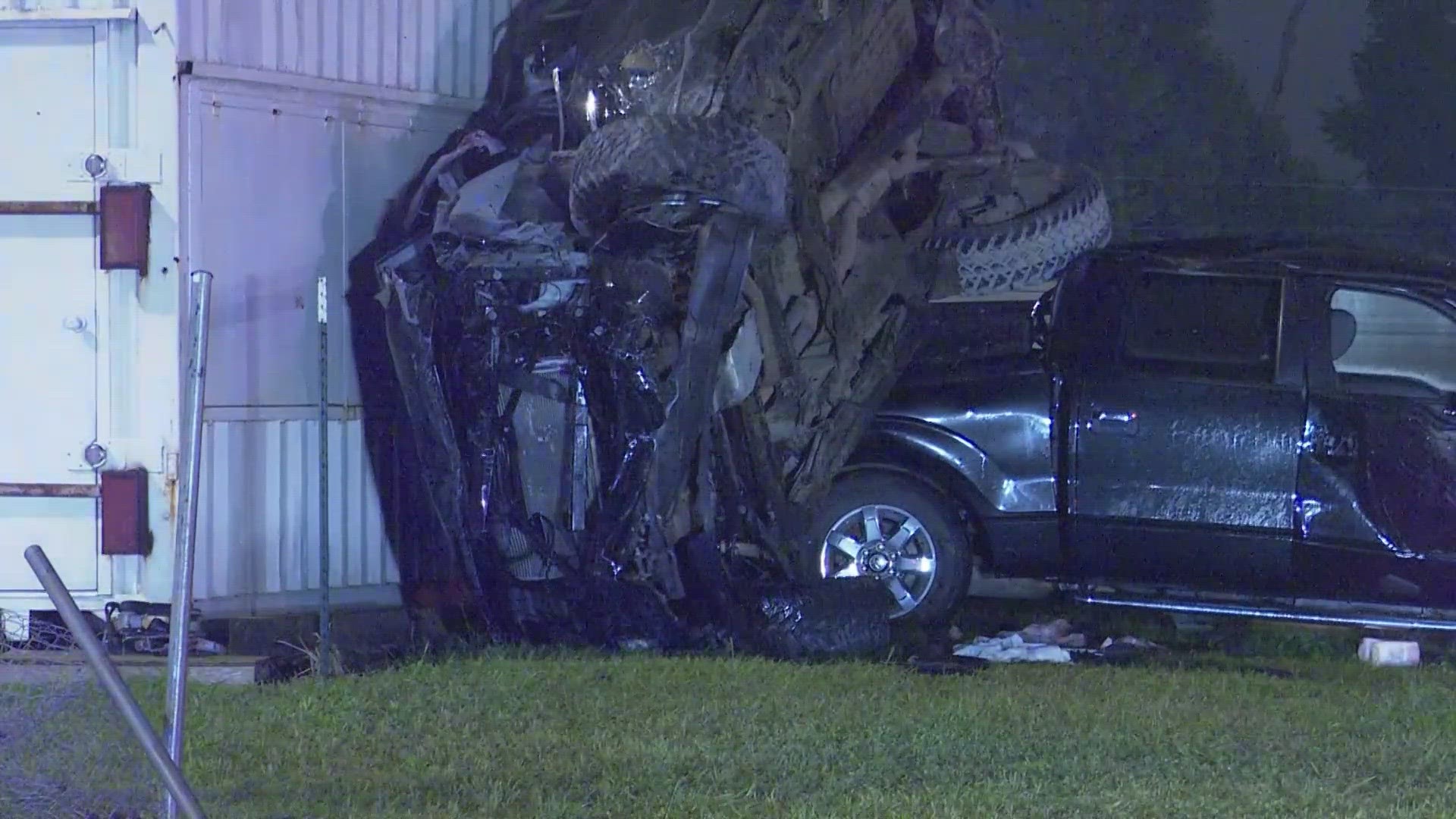 Truck going 100 mph ends up on top of cars along Eastex Freeway ...