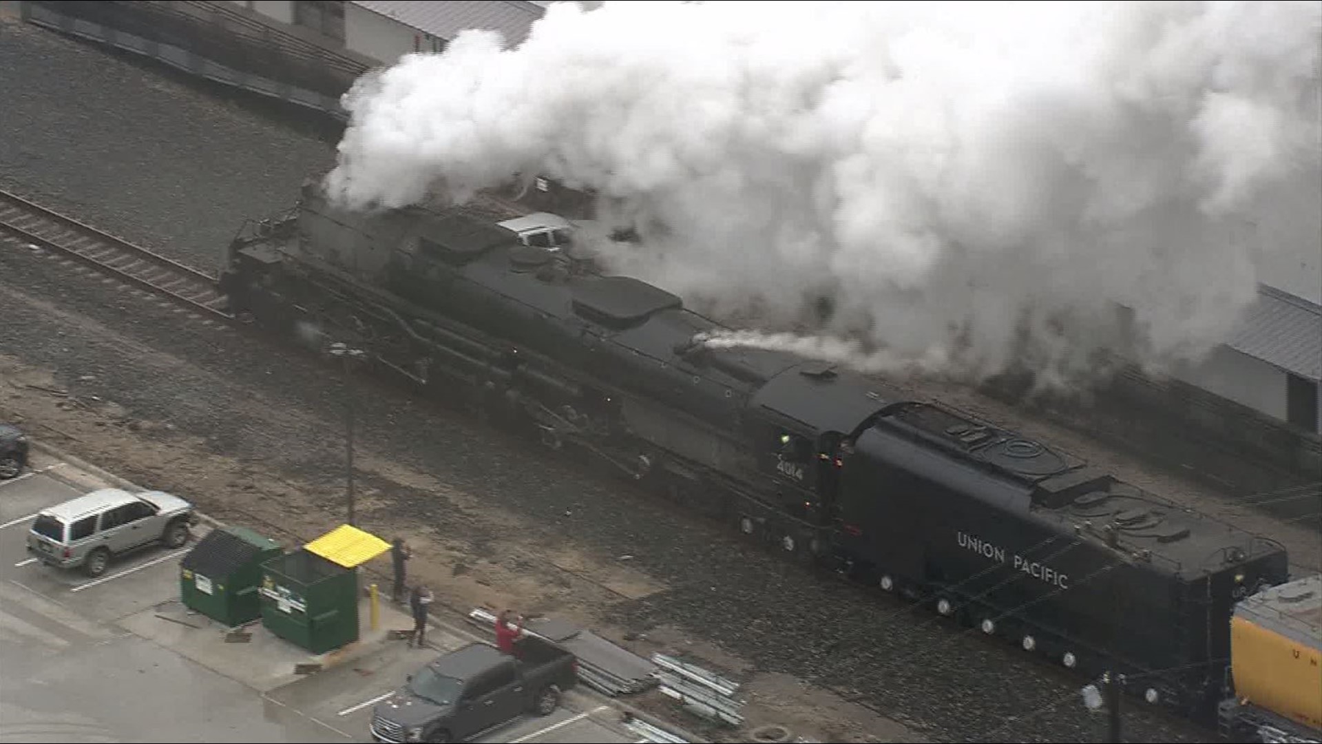 Union Pacific’s historic Big Boy No. 4014 steam locomotive is leaving the Houston area with Union Pacific 4141, painted in honor of President George HW Bush.