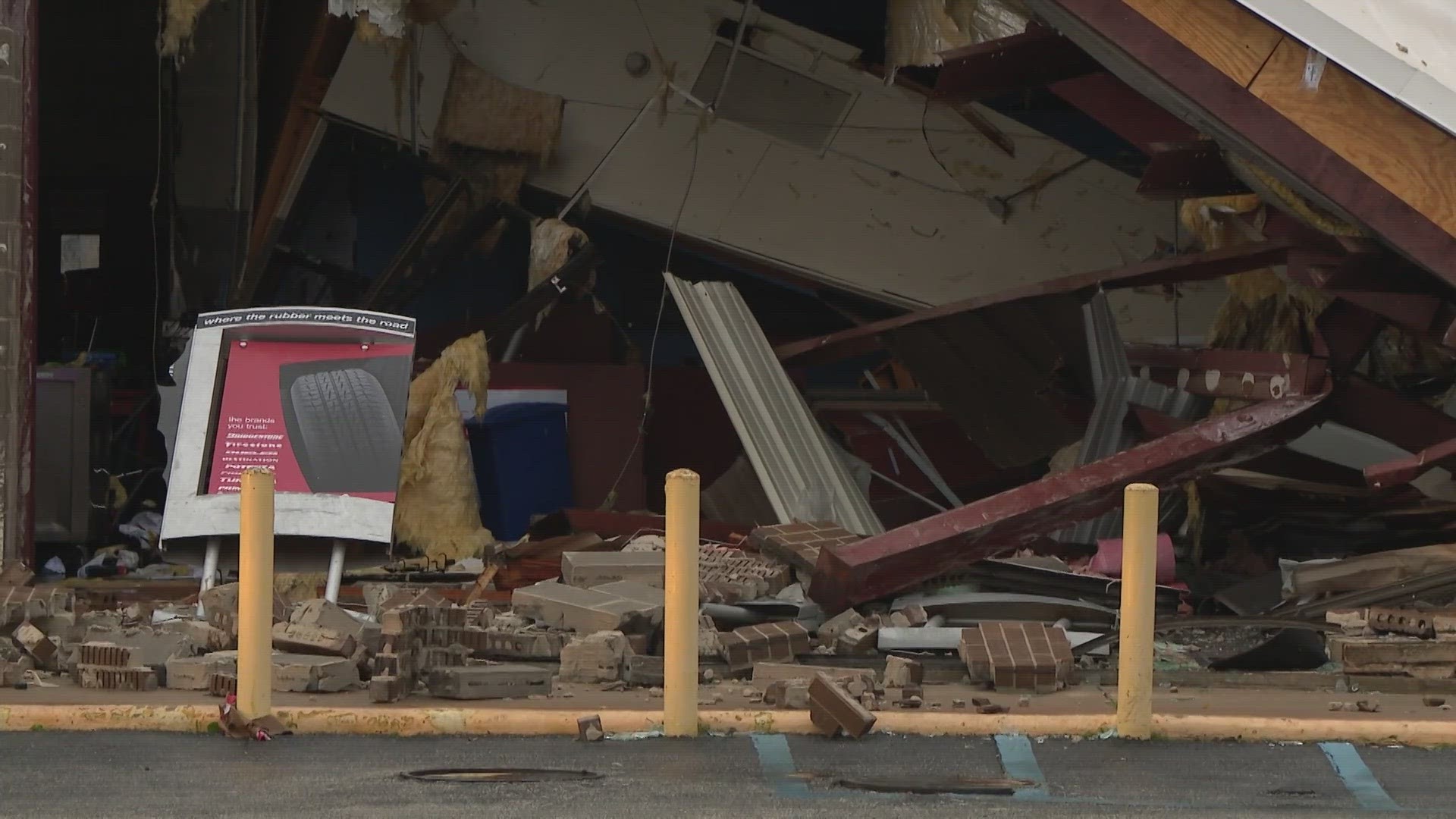 An NWS official said the tornado was an EF-1 with maximum winds up to 90 mph and did not have much of a track.