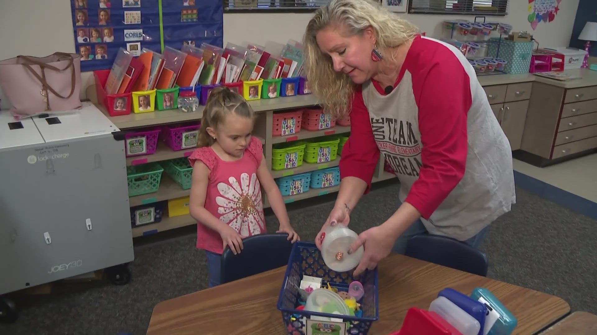 During Kendall's time off from school, Decker Prairie teacher Cheryl Shrader went to the family home three times a week to make sure her student stayed on track.