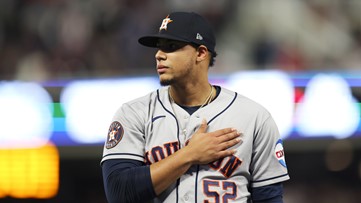 Houston Astros pitcher ties the knot with longtime partner in post