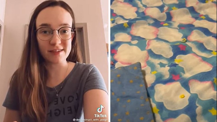 Woman hopes viral TikTok video will help reunite her with volunteer who gave her a handmade blanket