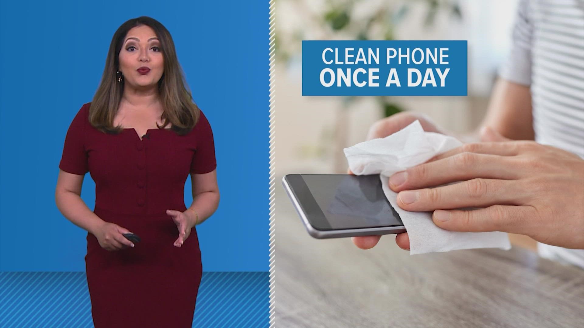 There is a lot of gross stuff living on your phone, here’s how often you should clean it.