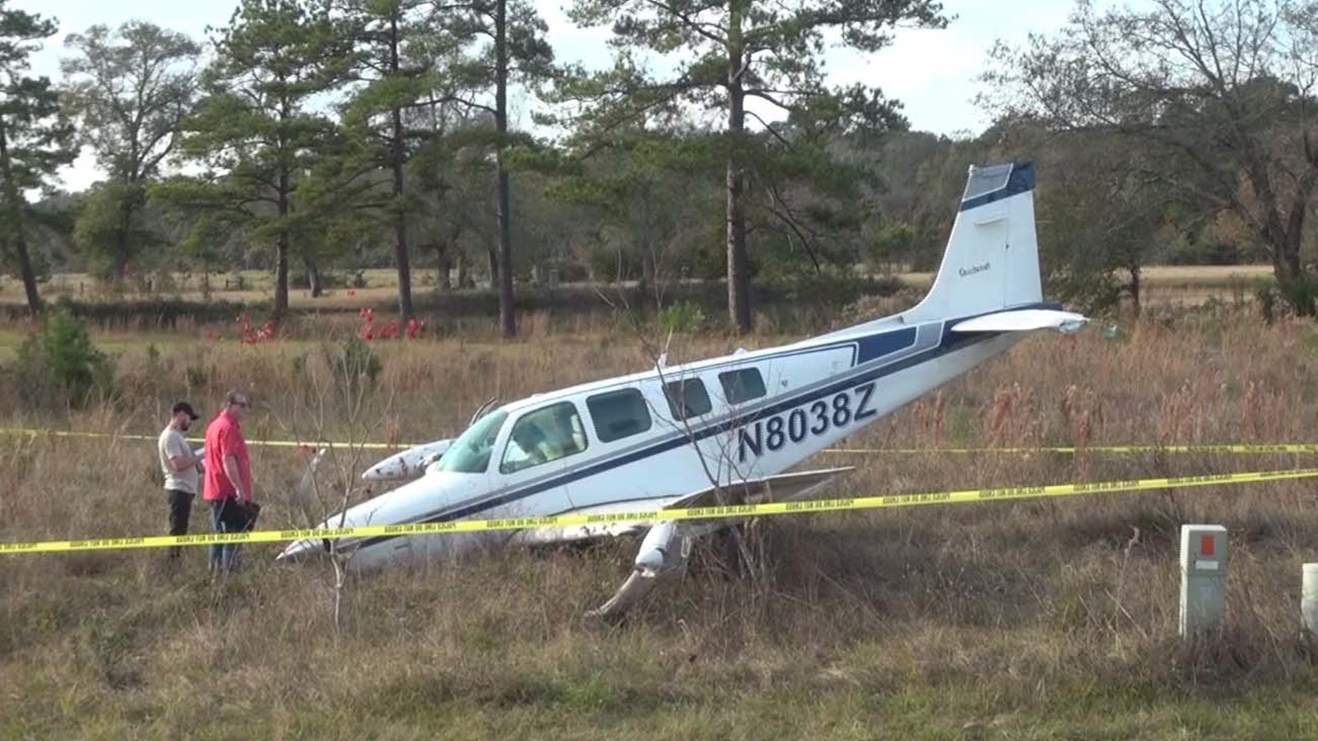 Thankfully, the pilot and two passengers and the driver of the SUV were not hurt, the Department of Public Safety said.