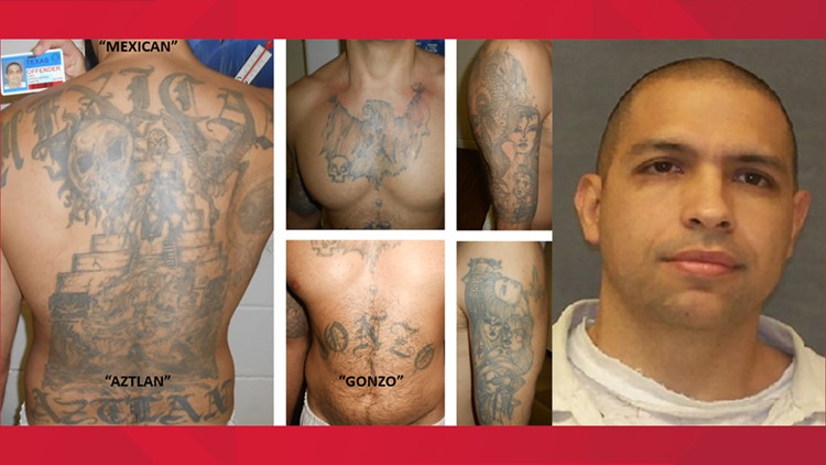 U.S. Marshals release photos of escaped inmate's tattoos