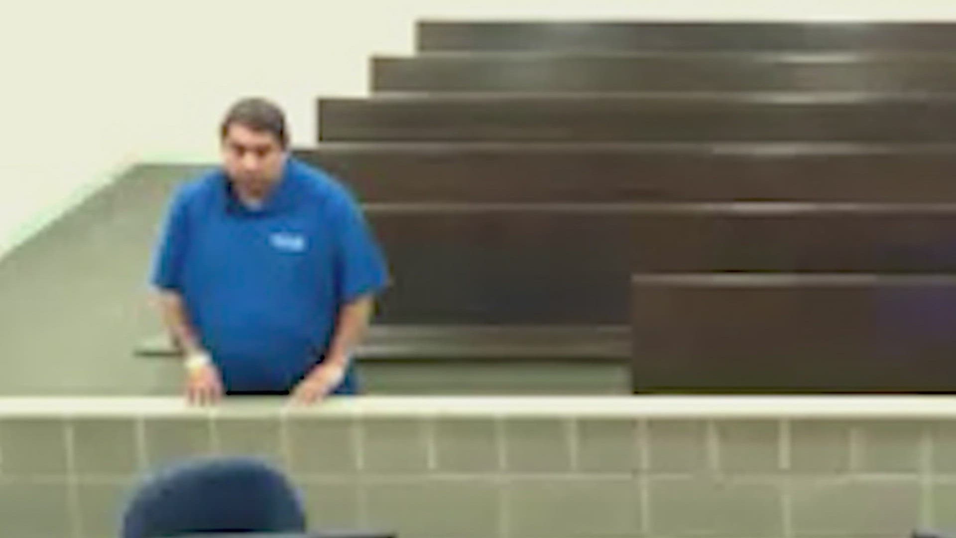 Erik Fernando Carreon is accused of installing hidden cameras in two bathrooms at Hoyland Elementary School.