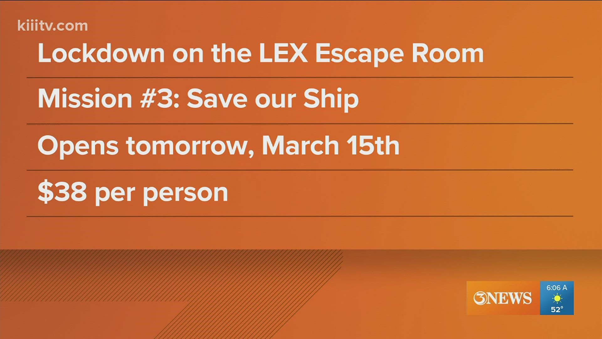 The latest escape room 'Save our Ship' opens to the public Tuesday, March 15.