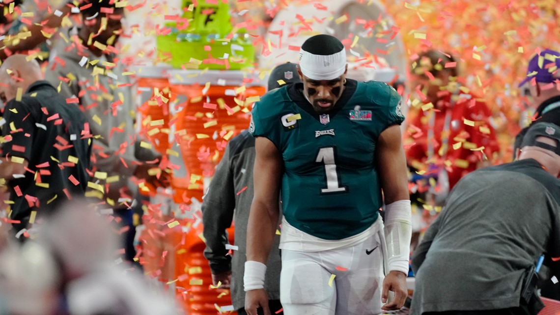 Photos of Philadelphia Eagles 38-35 loss to Kansas City Chiefs in Super  Bowl 2023