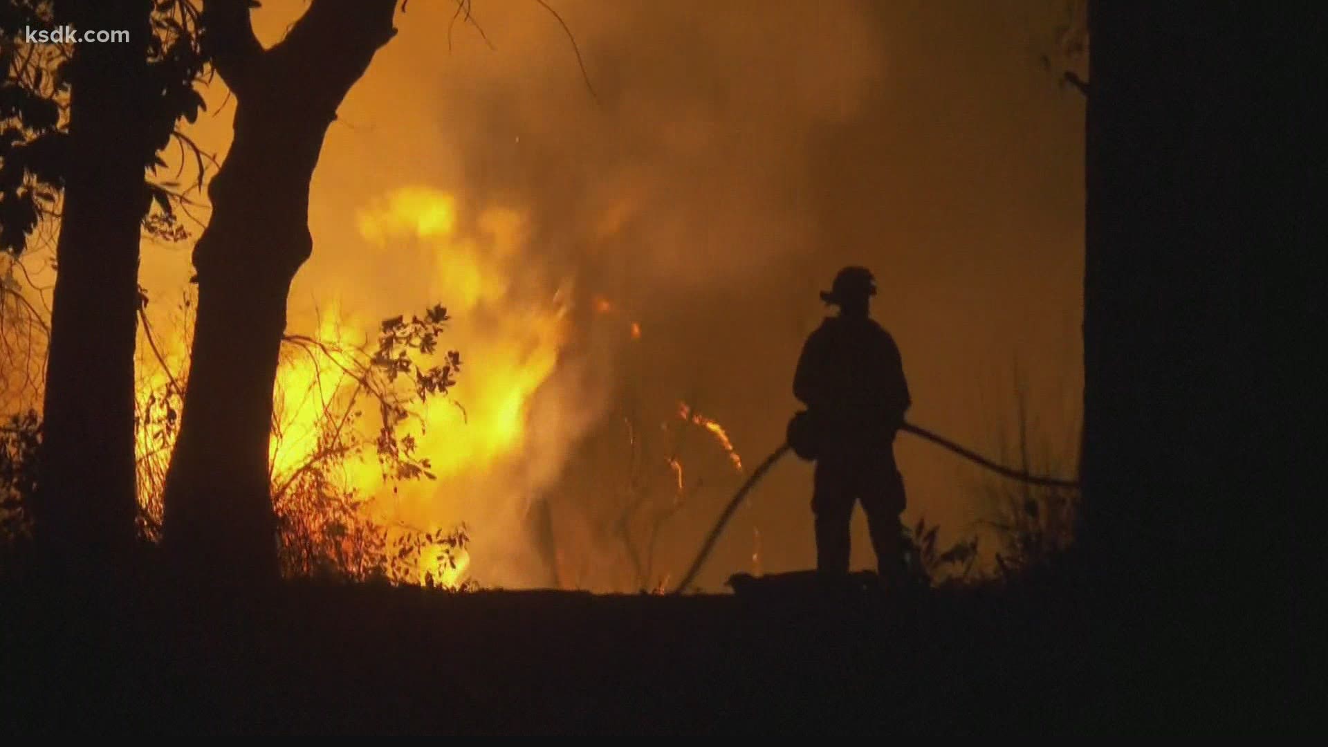 The August Complex Fire burning north of Sacramento is now the largest in