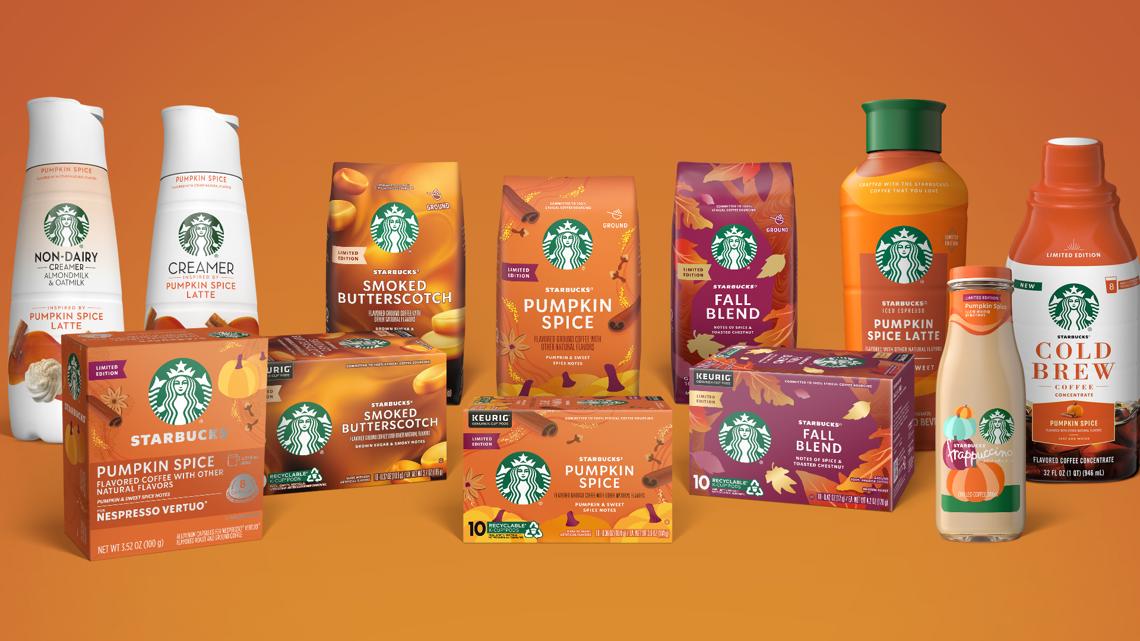 Starbucks fall coffees and creamers back in grocery stores