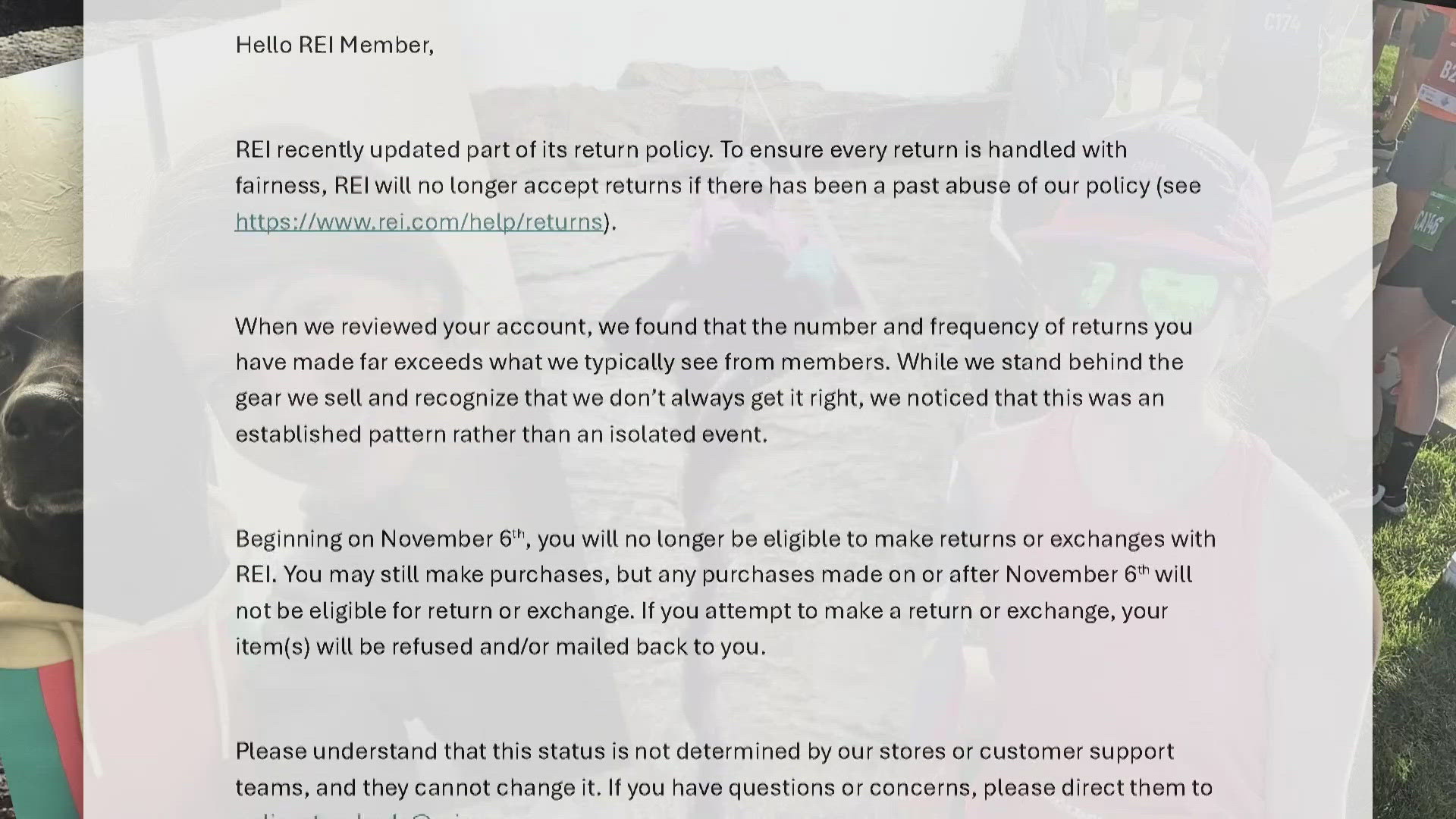 The company said it determined less than 0.02% of members have abused the return policy and will no longer be allowed to return items starting Wednesday.