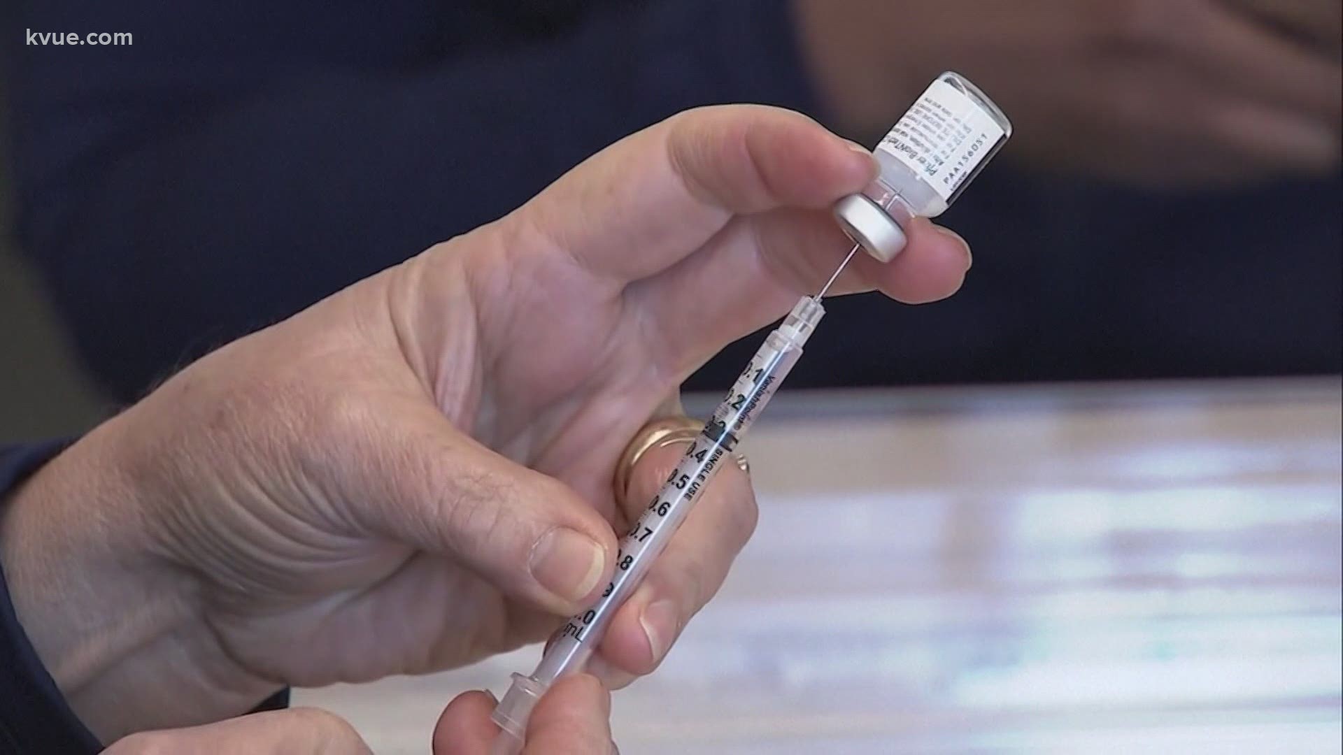 The State announced that some Pfizer vaccines expected to be delivered Monday will arrive Tuesday.