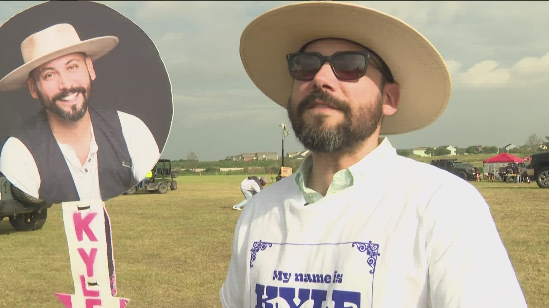 The City of Kyle attempted to set a record for the largest same first name gathering on Sunday afternoon. KVUE spoke with several Kyles about the event.