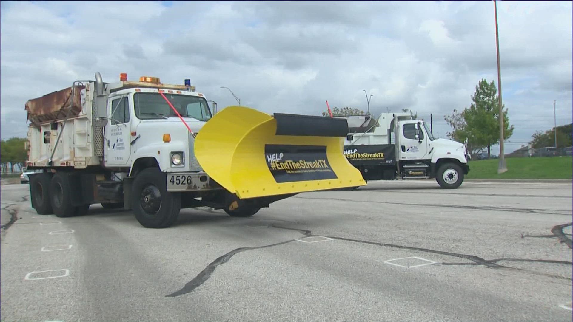 The plows were brought to Central Texas, refurbished and prepared for snow weather.