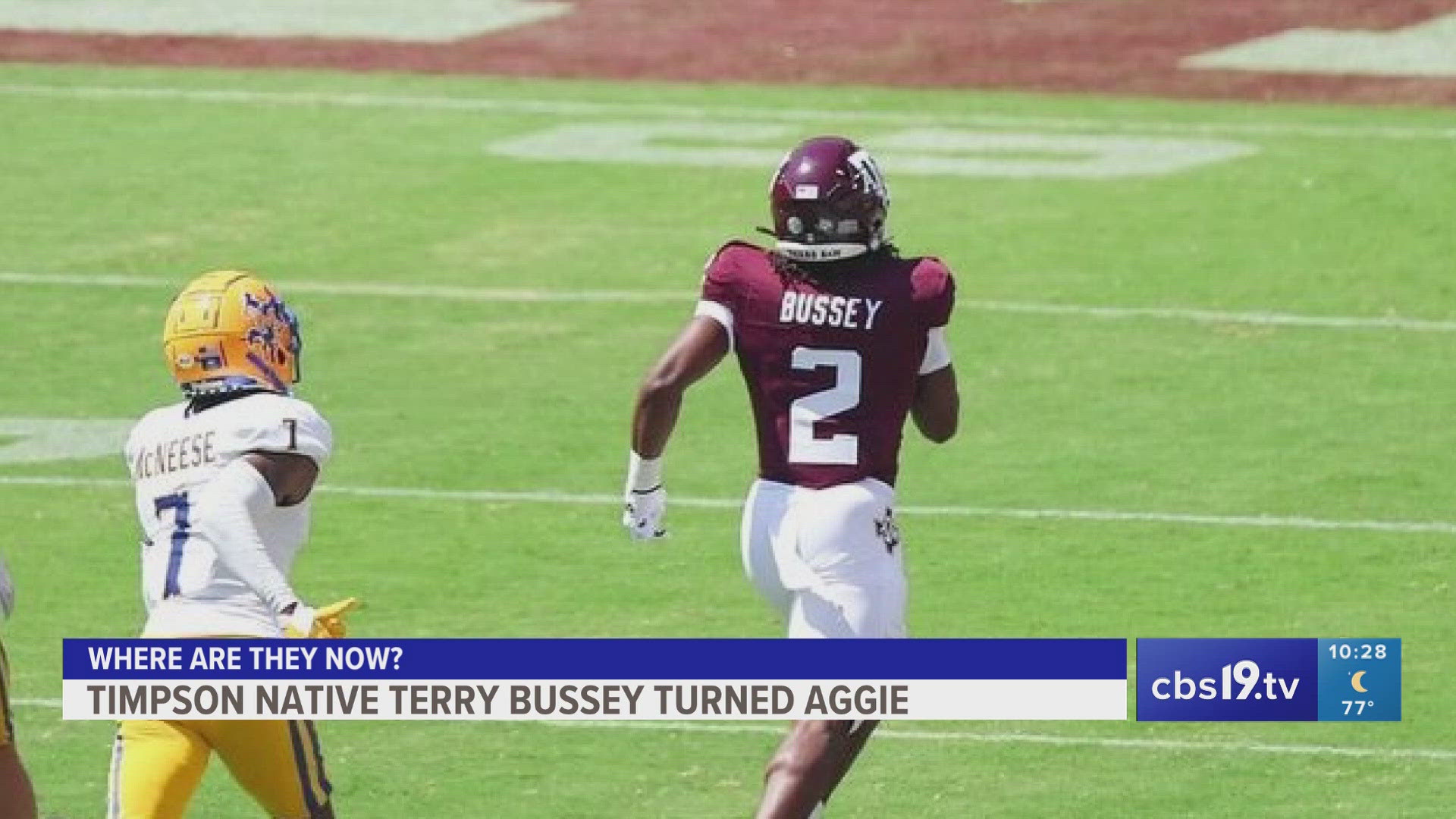 Terry Bussey is already making big plays in his first year at Texas A&M University