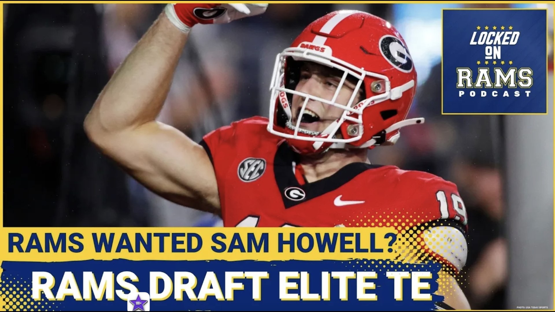 The Los Angeles Rams could go a lot of different directions with their first-round pick, and could make a splashy pick by selecting Georgia Tight End Brock Bowers