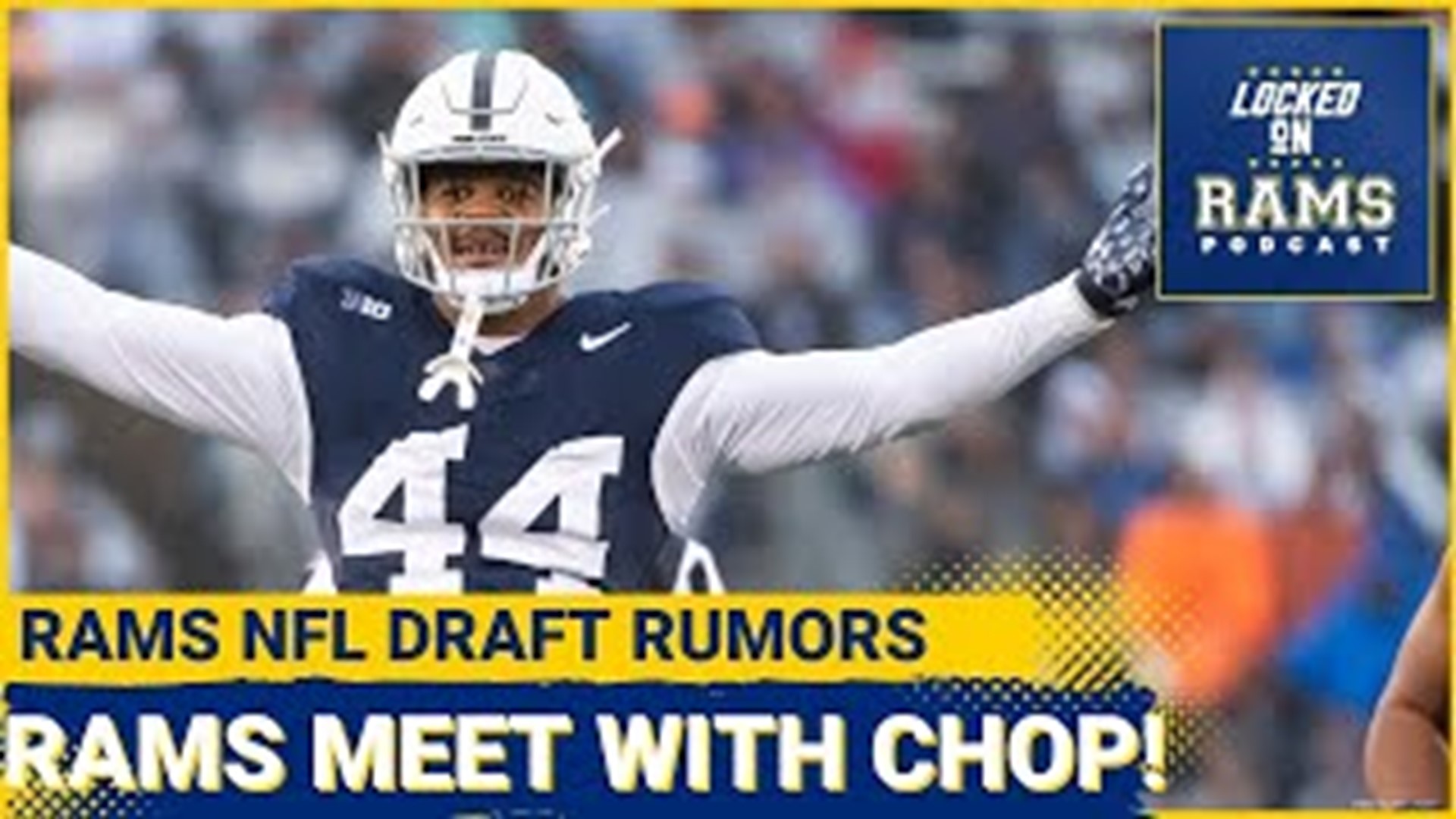 The Los Angeles Rams are reportedly meeting with Penn State Edge Rusher, Chop Robinson. D-Mac and Travis discuss if the Rams are considering Chop Robinson.