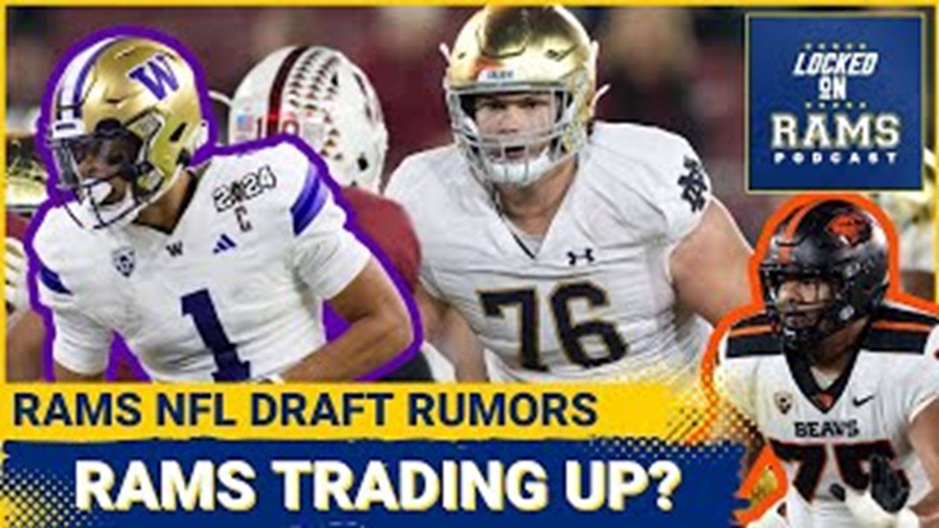 The Los Angeles Rams are rumored to be interested in trading up in this week's NFL Draft. D-mac and Travis discuss if the Rams should look to trade and their target.