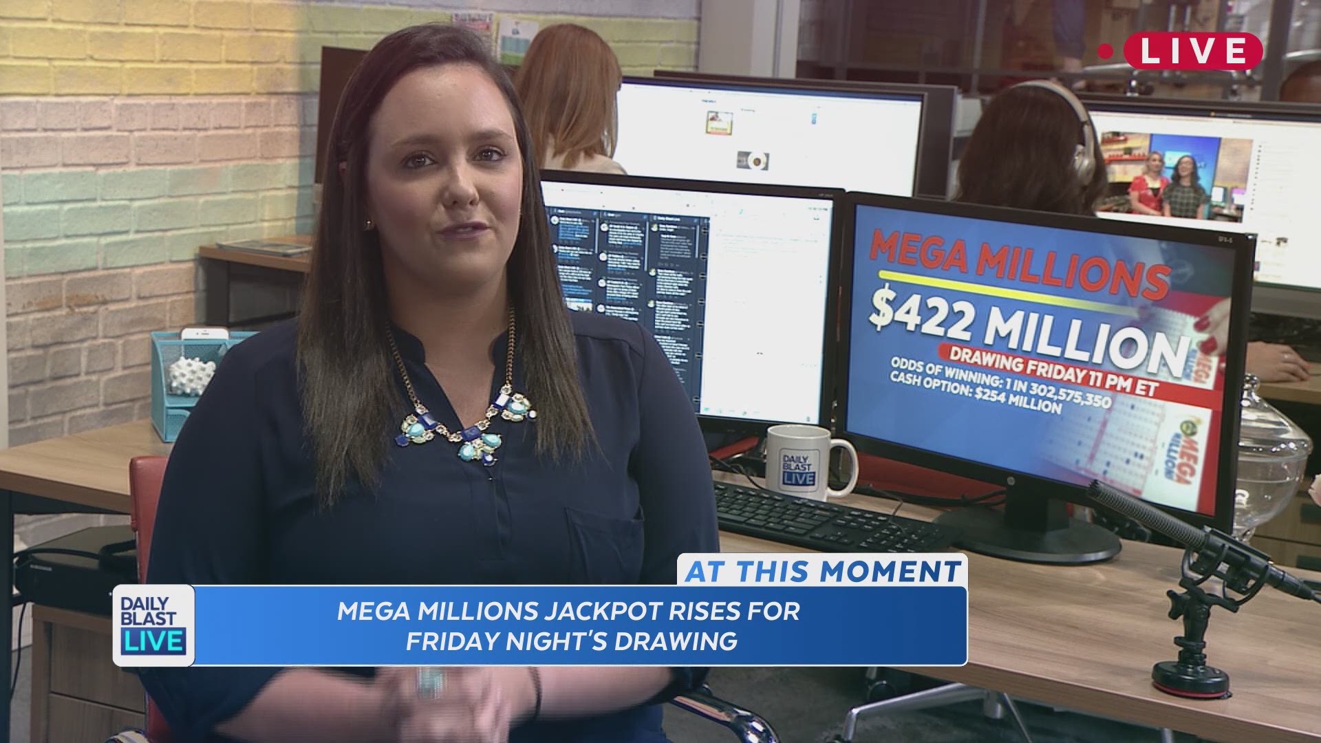 Are you feeling lucky? Mega Millions jackpot soars to $422 million after no ticket matched the Tuesday night drawing. If won, the $422 million jackpot would be the sixth largest Mega Millions payout in history. Daily Blast LIVE is brining all the details
