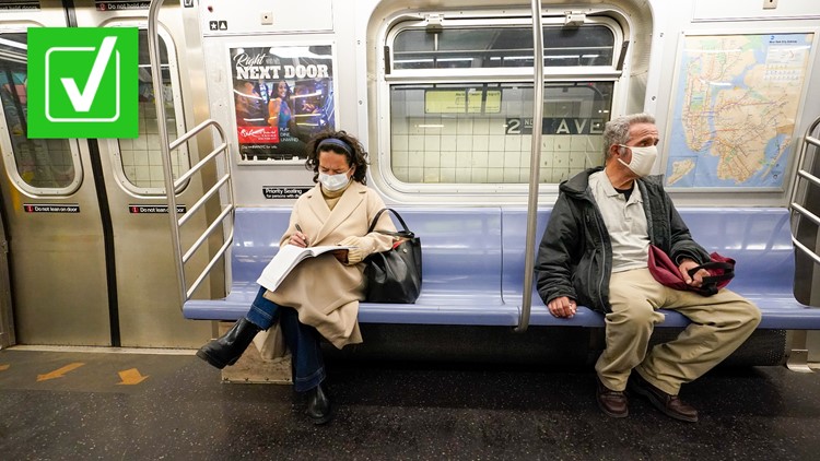 Yes, the CDC recommends mask-wearing on planes, trains and public buses