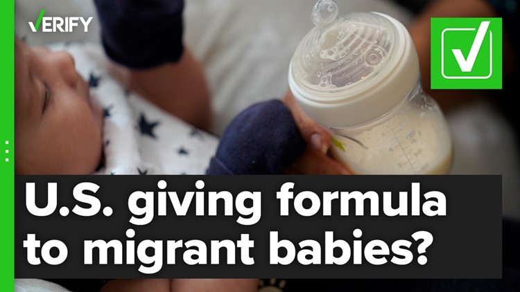 Is the U.S. government providing formula to migrant babies at the border?