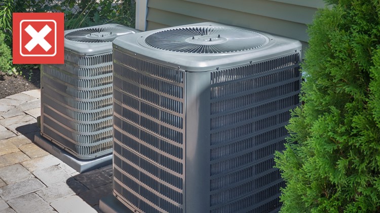 No, you won’t reduce power costs by putting a shade over central A/C unit