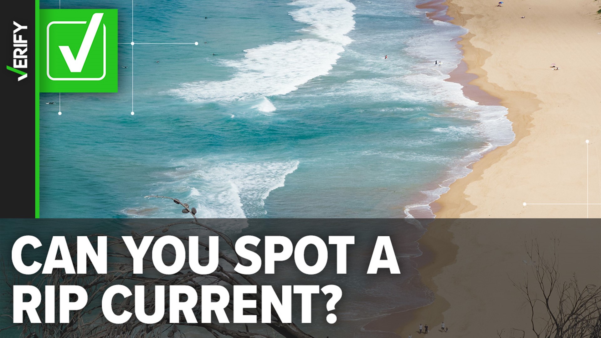 How to spot a rip current at the beach
