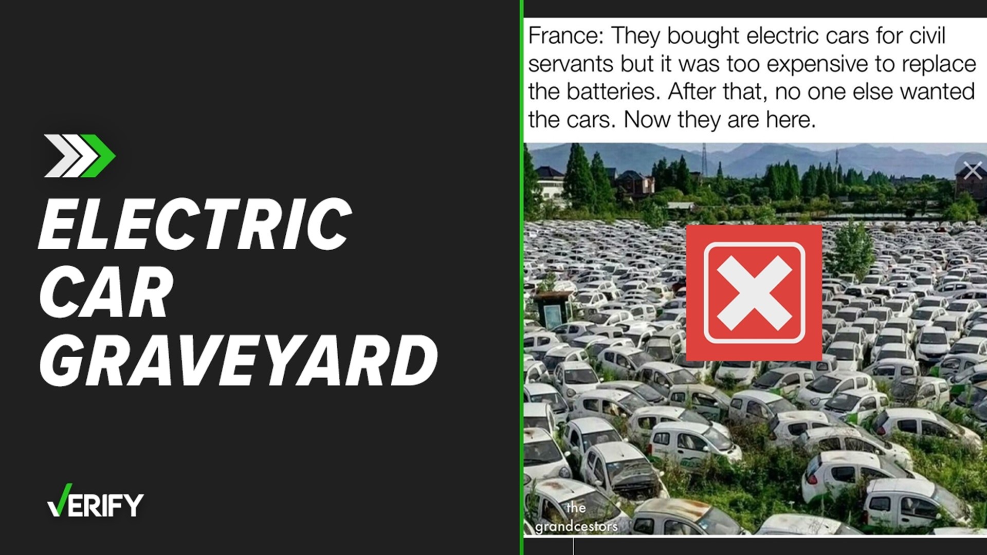 Factchecking claims about Paris electric car graveyards