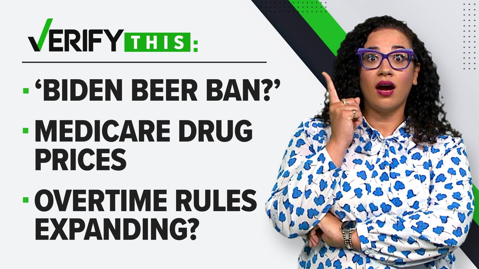 In this week's episode, we look into SAVE student loan plan, VERIFY if seniors could see lower medication costs and if the White House will limit beer consumption