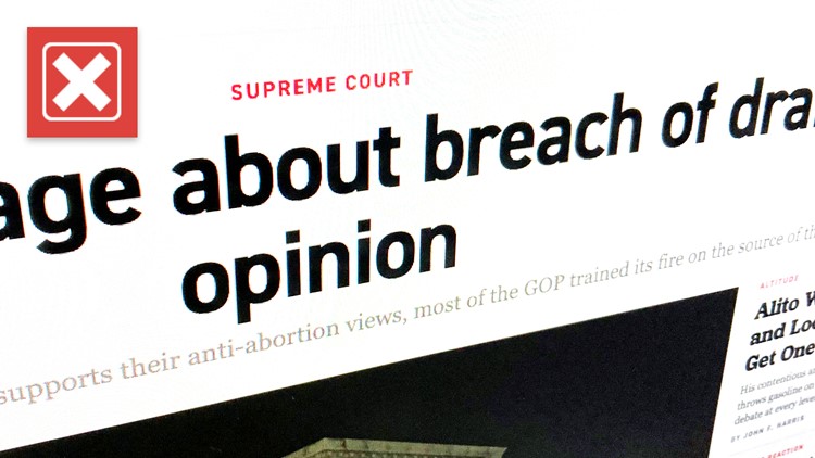 No, Roe v. Wade leaked draft opinion was not the first leaked Supreme Court decision