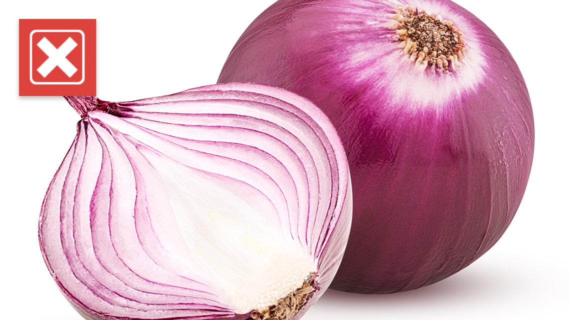 Raw onions won’t absorb germs, stop colds, cure flu