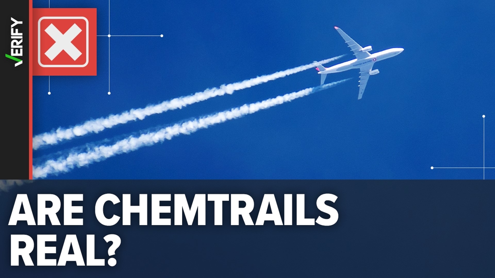 The chemtrails conspiracy theory has been shared online widely, including by Kylie Jenner. Contrails are behind planes - not chemtrails.