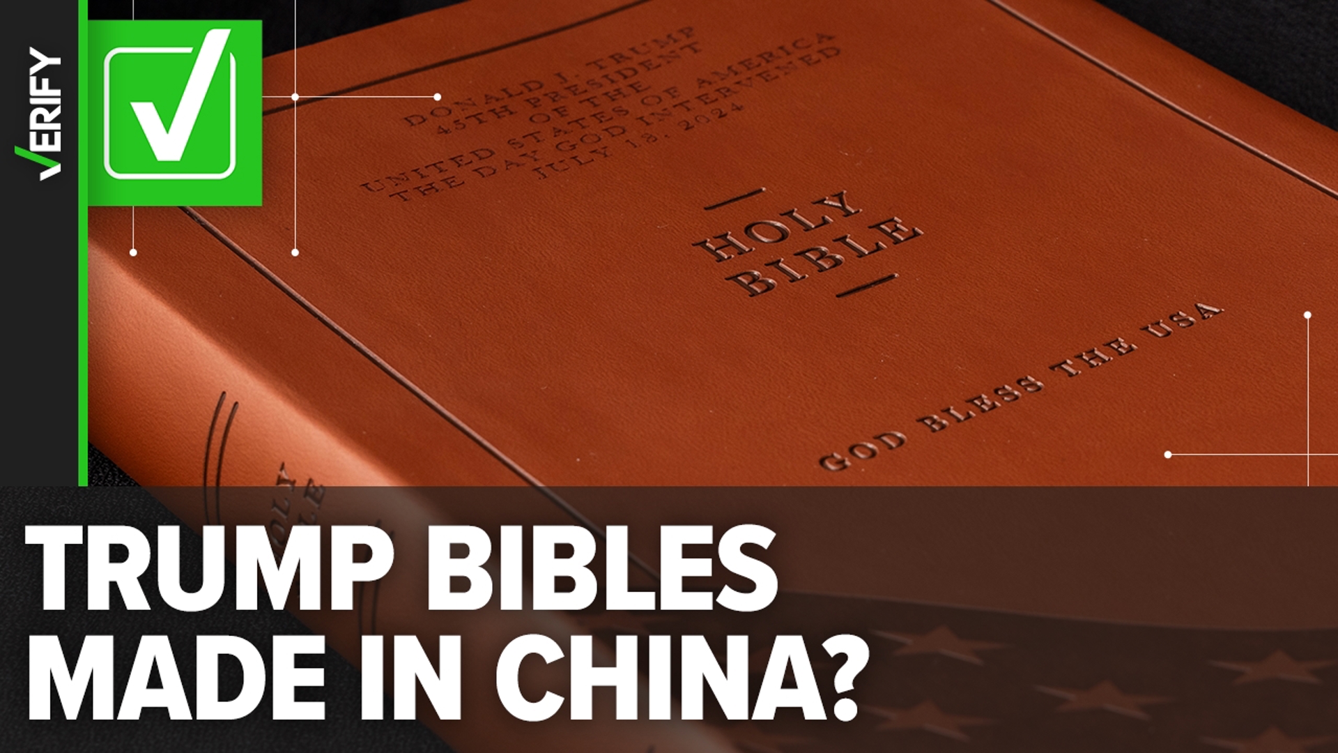 At least three shipments of Trump-branded God Bless the USA Bibles were imported from a Chinese publishing company in February and March.