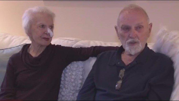 Couple, 82, survive by hiking out of fire on foot