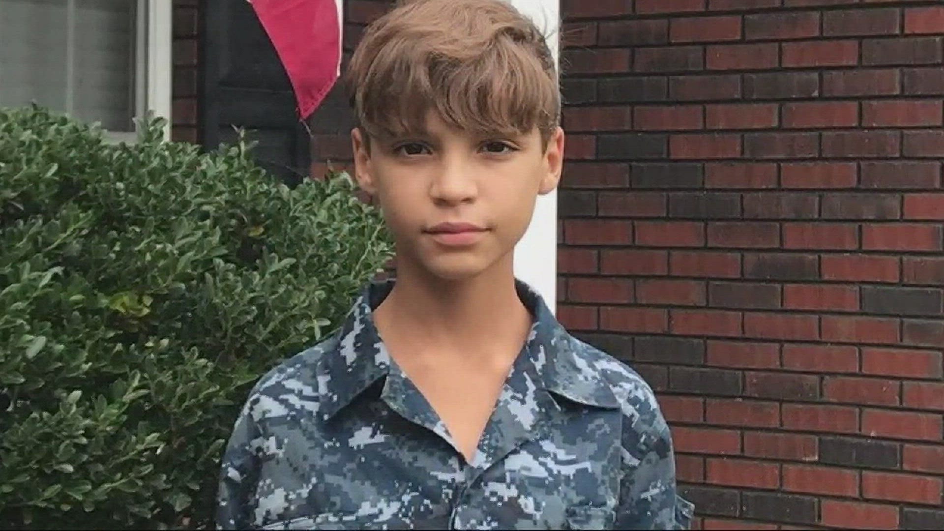 A Gaston County boy says he was bullied for wearing his brother's Navy uniform to school.