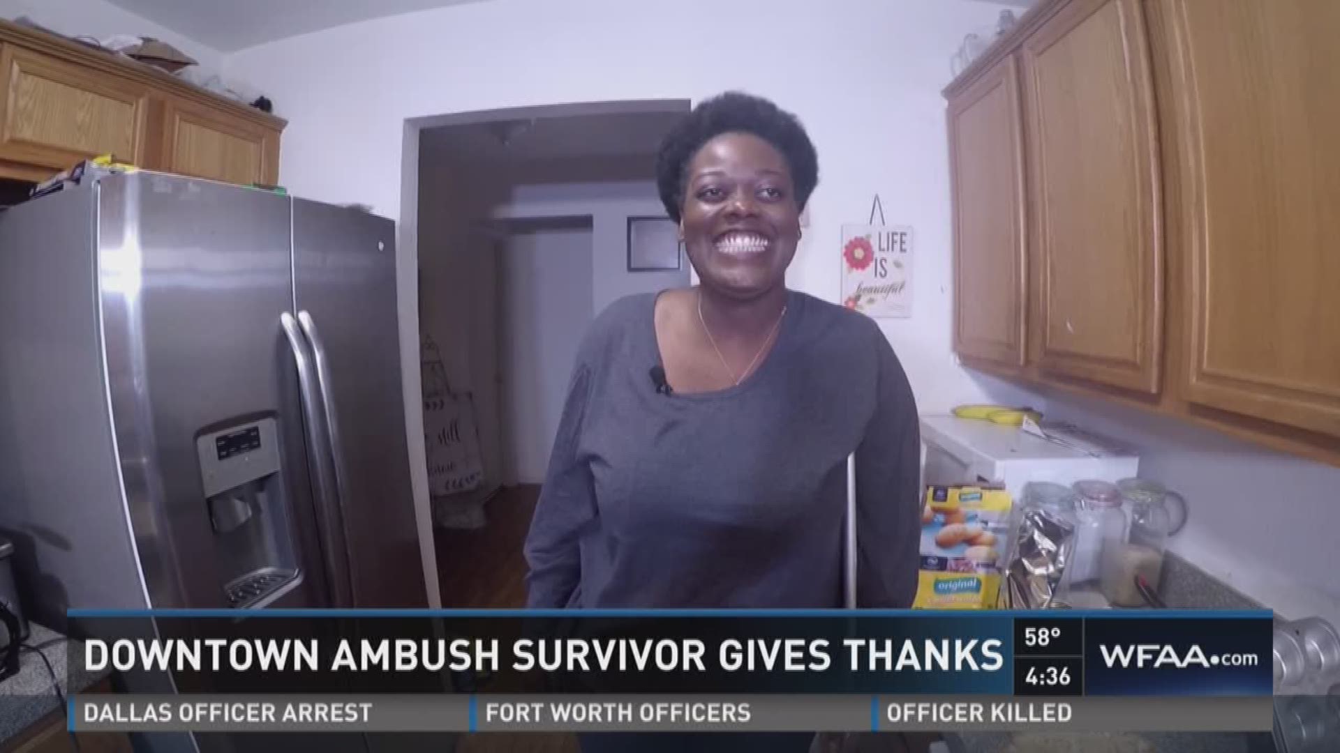 Downtown ambush survivor gives thanks