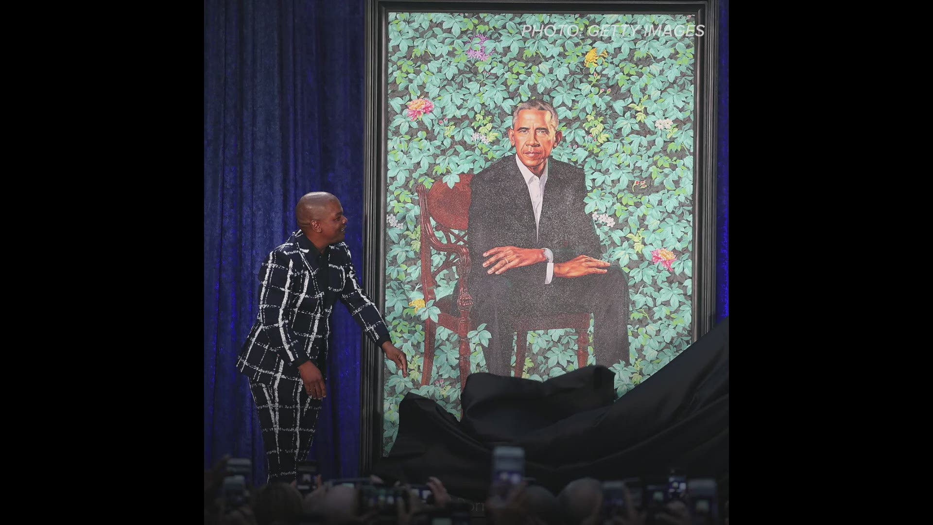 Portraits of the former president and First Lady were unveiled Monday at the Smithsonian. WFAA.com