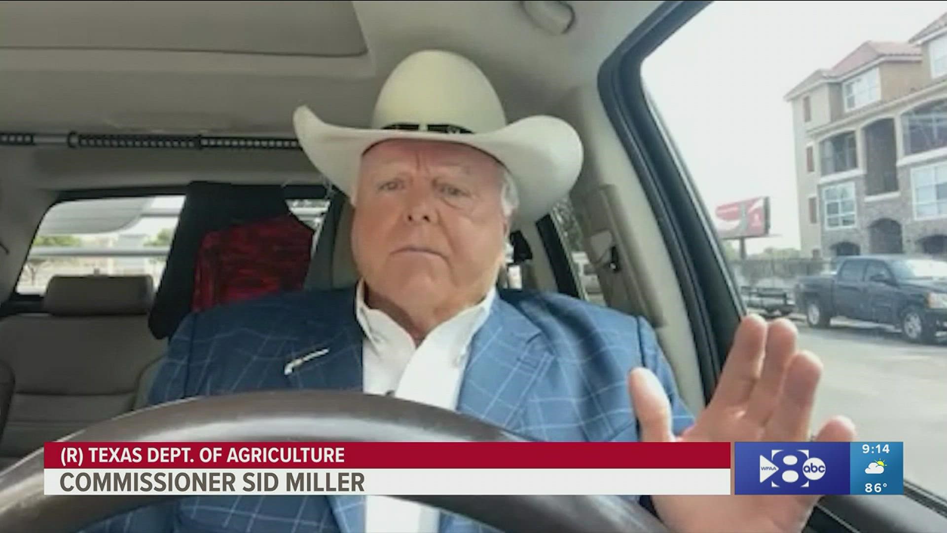 “If it’ll help a toothache, I’m for it," Texas Agriculture Commissioner Sid Miller says.