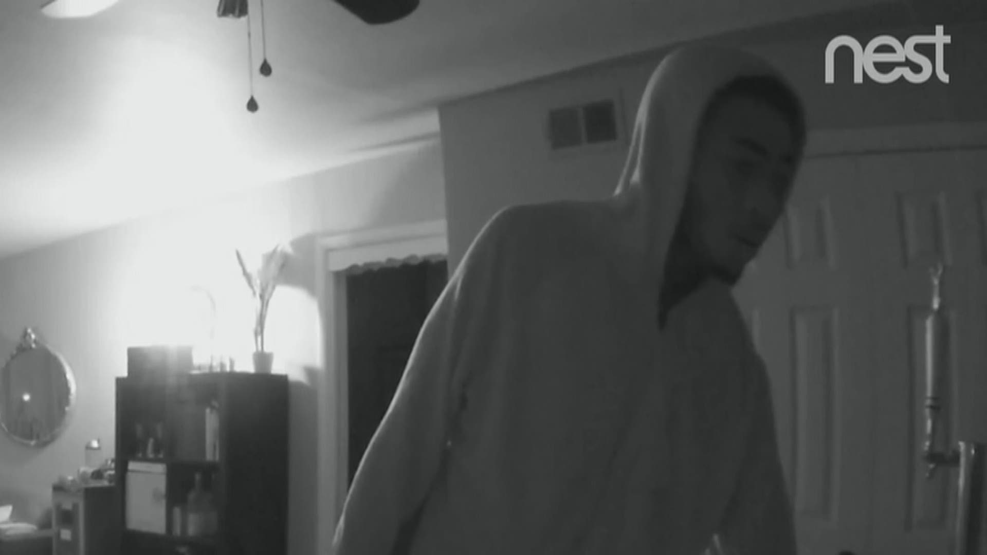 Burglar caught on camera after home surveillance recorded everything