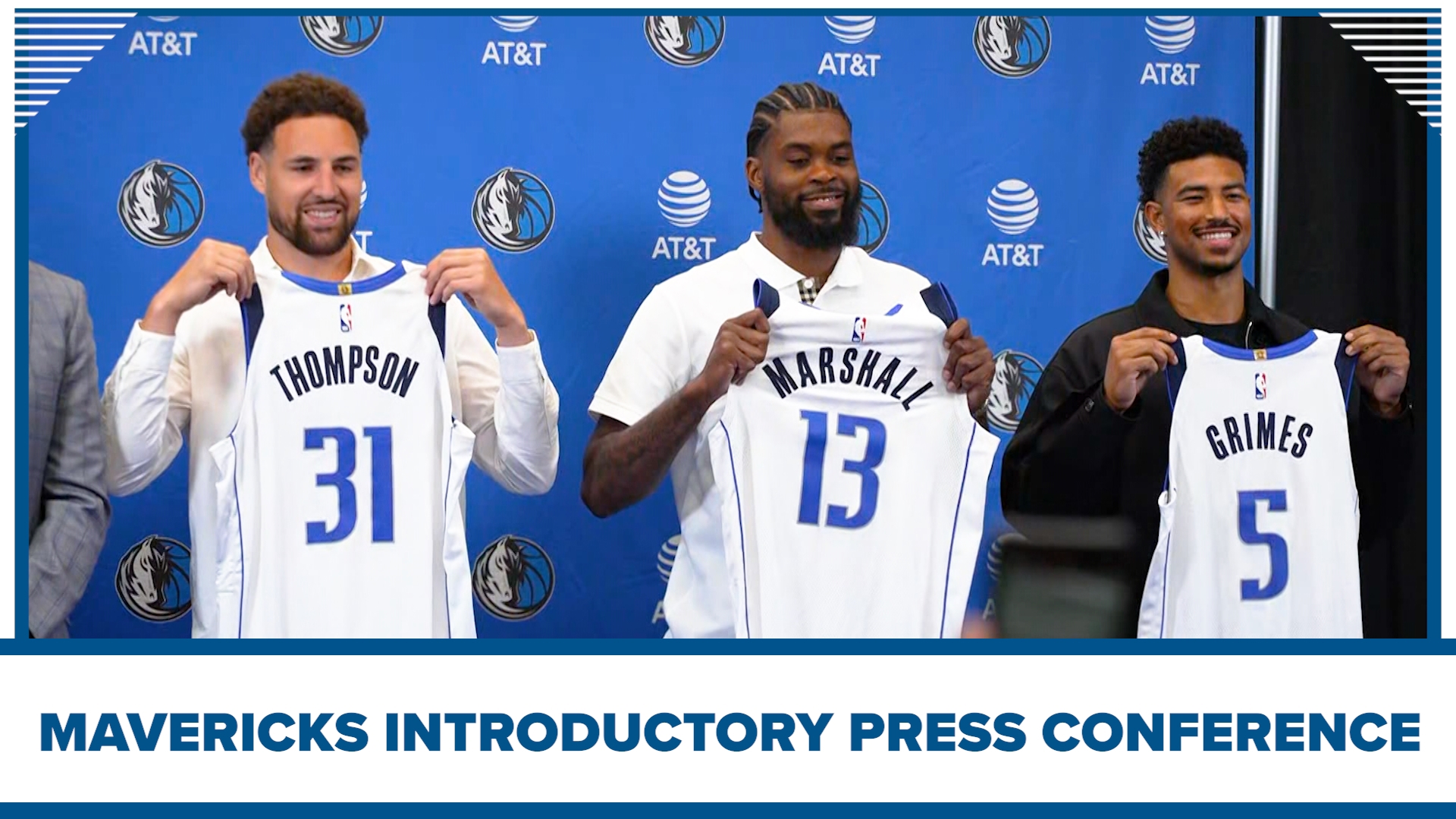 The Dallas Mavericks introduced their newly signed players, including Klay Thompson, on July 9, 2024.