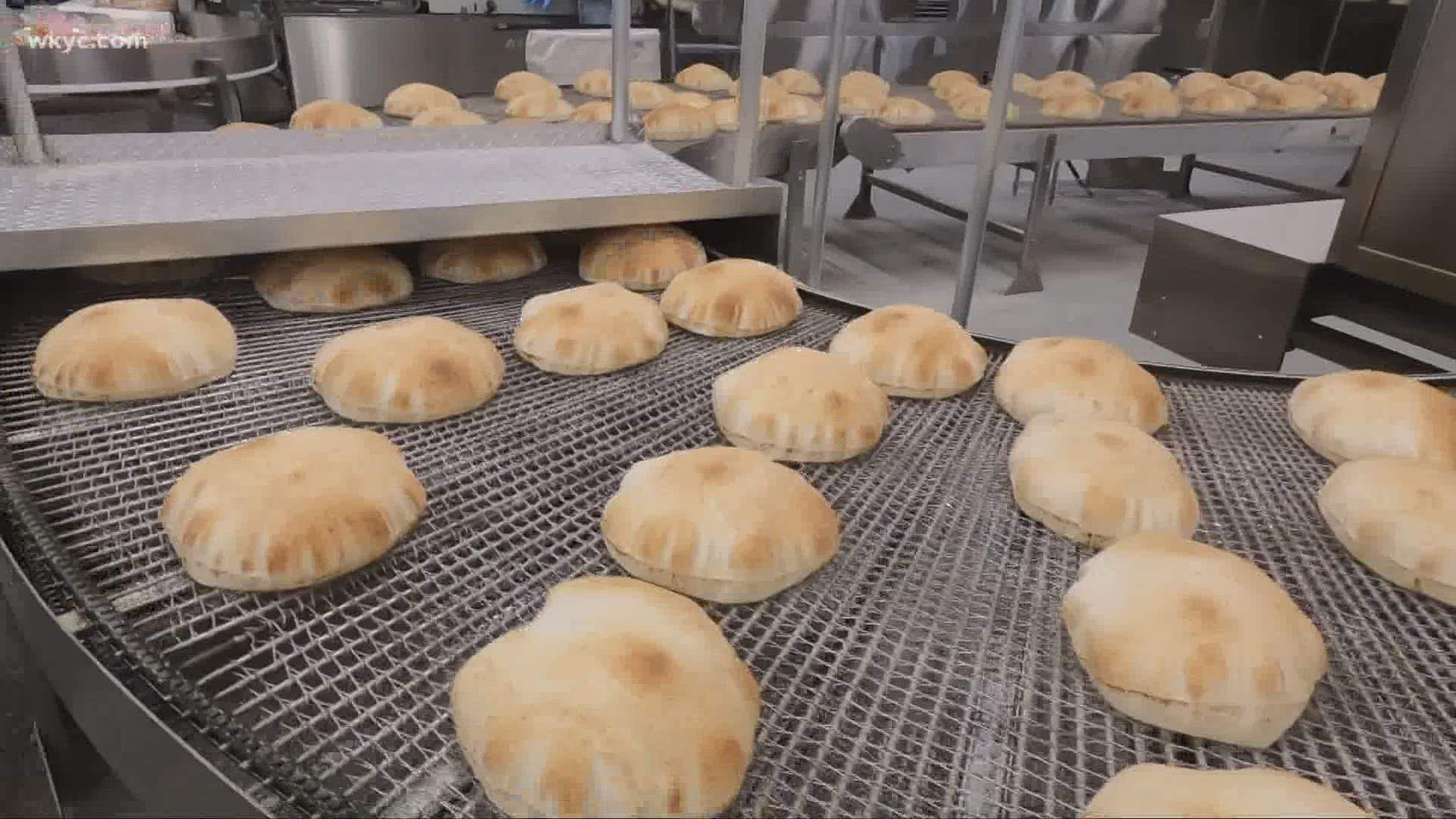 The pitas are sold not just to Aladdin's, Taza and Boaz restaurants, but also Middle Eastern markets throughout the region.