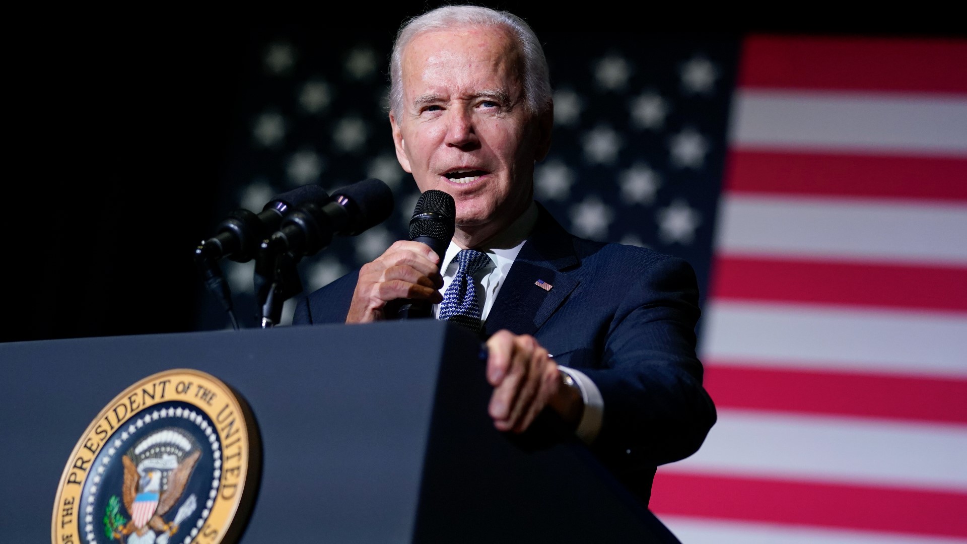 President Biden spoke Friday at Delaware State University, a historically Black university where the majority of students receive federal Pell Grants.
