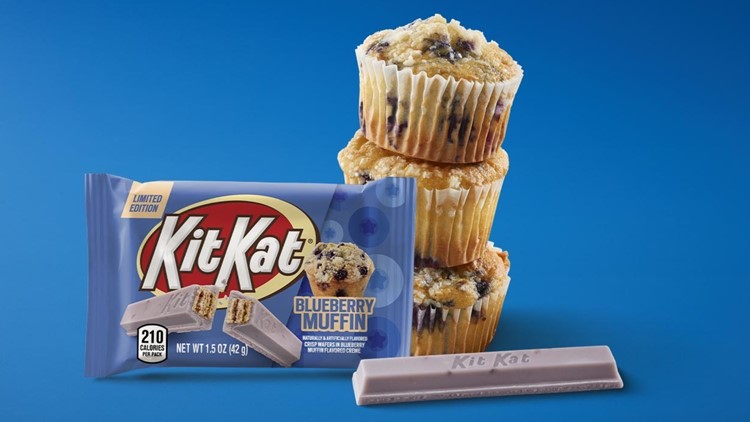 Blueberry muffin-flavored KIT KAT coming to stores in April