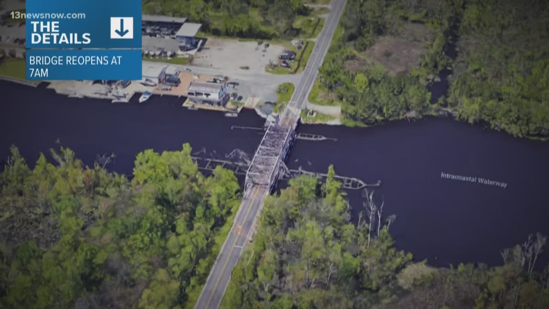 Crews have been repairing the decades-old bridge since August.