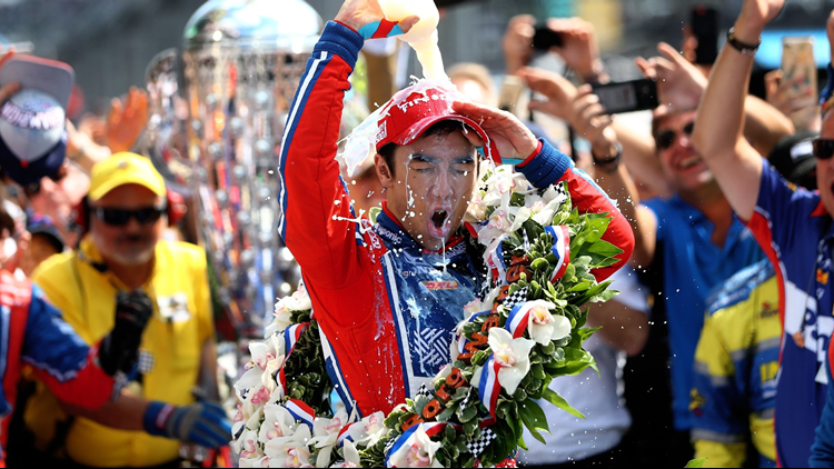 Takuma Sato is the first Japanese driver to win Indy 500